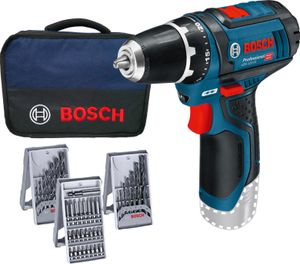 Bosch Akku-Bohrschrauber GSR 12V-15 Solo inkl. Zubehör im Softbag