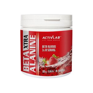Activlab Beta-Alanine Xtra 300g, Ausdauer und Kraft, verlängert die Trainingszeit - Erdbeere