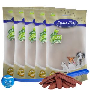 5 kg Lyra Pet® Pferdefleischstreifen + Ballschleuder