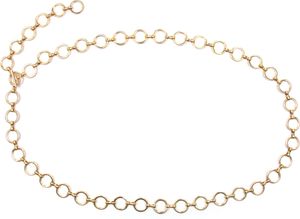 Kettengürtel Keola schlicht, mit kleinen runden Ringen von collezione alessandro