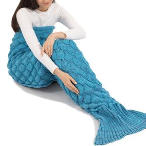 Meerjungfrau Decke  Fisch Skala  Steppdecke Schlafsack Sofa Decke 200 x 90 cm