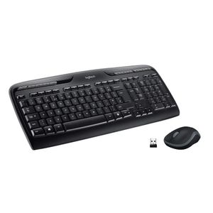 Logitech Wireless Combo MK330 Tastatur-Maus-Set kabellos schwarz, grau