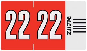 LEITZ Jahressignal Orgacolor "23" auf Rolle hellblau