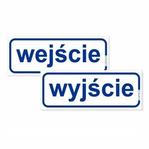 Korfed Naklejki Wejście/Wyjście Kpl. X 2 Szt.