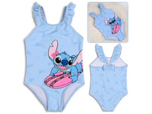DISNEY Lilo a Stitch Dívčí plavky, modré plavky, jeden kus 2-3 let 98 cm