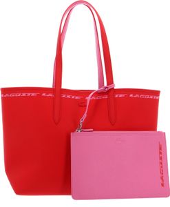 LACOSTE Schultertasche Shopper Shopping Bag Corrida Reseda rot LACOSTE Schultertasche Shopper Shopping Bag Corrida Reseda rot