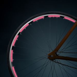 EAZY CASE 16x Leuchtaufkleber Reflektierende Aufkleber Reflektorband selbstklebend für Fahrrad, Motorrad, Helme, Kinderwagen - zum Aufkleben, Pink