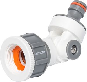 Bradas Gelenk-Hahnstück WHITE LINE 1 - 3/4" Innengewinde weiß / grau
