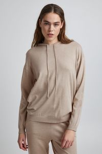 Pulz PZSARA - 50206465 Hoodie Pullover Damen Langer Kapuzenpullover Hoodie Longpullover mit Kapuze