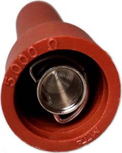 Zündkerzenstecker | MTA | 5kΩ | gerade | Rot | 7mm Kabel