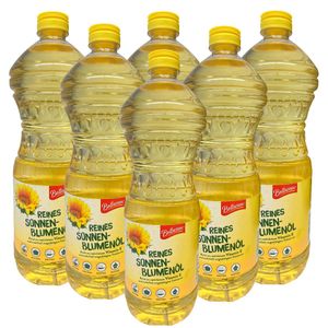 6x Sonnenblumenöl Bellasan 100% Reines Deutsches Speiseöl in 1 Liter Flaschen !
