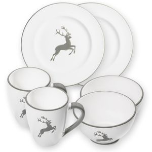 Gmundner Ceramics Grey Deer, Chata Raňajky pre 2 gurmánov
