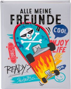 Goldbuch Freundebuch Skater 15x21 cm 88 illustrierte Seiten