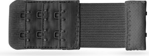 BH Verlängerung, flexible Erweiterung für BH's - Elastischer Bra Extender 2 Haken, Ösen - 9,5cm x 3,2cm ( Schwarz ) - BH-Verlängerer
