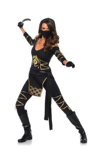 Stealth Ninja - Groesse: L - Farbe: Black, Gold Polyester