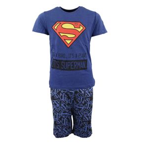 DC Comics Superman Jugend Kinder kurzarm Pyjama – Blau / 134