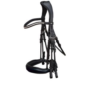 Schockemöhle Kandare Premium Sports Venice, Größe:WB, Beschläge:edelstahl, Farbe:schwarz/lack