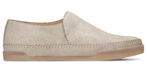 CLARKS Women's Hidi Hope weißes Leder Slipper Mokassins 41