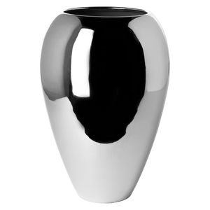 Fink Vase Malana silberfarben Eisen, vernickelt Höhe 32 cm