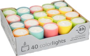 Teelichte Colorlights Summer 40 Stück