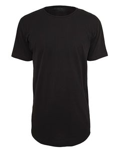 Tvarované dlouhé tričko černé 4XL
