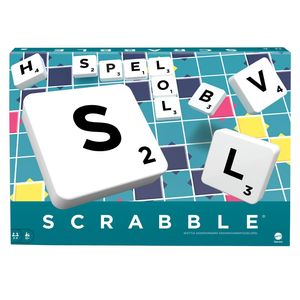 Mattel Brettspiel Scrabble Original (NL), Farbe:grün