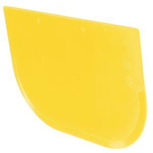 mumbi Teigschaber Teigstecher Tortenspachtel Teigportionierer Teigkarte Teigschneider Cremeschaber 122 x 85mm in gelb