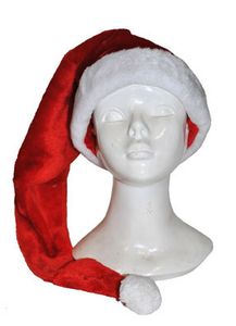Santa Mütze rot langer Zipfel - Erwachsene Uni