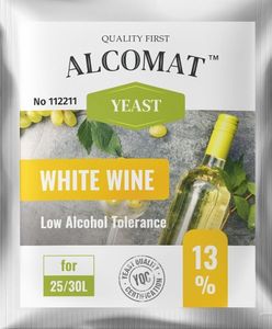 Weißweinhefe ALCOMAT White Wine Yeast LAT 13% Gärhefe Weinhefe Weißwein, 1 Stück