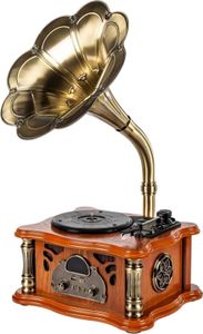 Latone The Classic Horn Phonograph Brown Retro gramofón