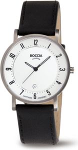 Boccia 3296-01 Damen-Armbanduhr, Titan-Gehäuse, Leder-Armband Boccia 3296-01 Damen-Armbanduhr, Titan-Gehäuse, Leder-Armband