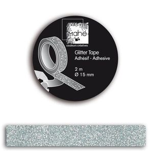 Washi Tape - Silber Glitzer