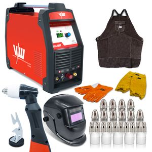 VECTOR WELDING Plasmaschneider SET 100A, Schweißerhelm, Schweißerhandschuhe, Schweißerkleidung | Paris1000