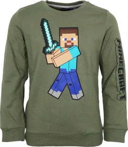 Minecraft Steve Kinder Jungen Pulli Pullover Sweater – Grün / 152