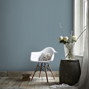 Superfresco Easy - Vliestapete - Stahl Uni - Blau/Grau - 10mx52cm