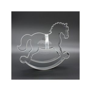 Lebkuchen Ausstechformen - schaukelnd Pferd   Material:: Metal, Farbe:: Silber