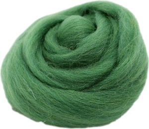 Filzwolle zum Trockenfilzen und Nassfilzen - Farbe Maigrün 20gr.