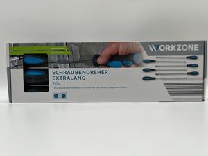 Workzone Schraubendreher extra lang 325mm 3x Kreuzschlitz 3x Schlitz Workzone Schraubendreher extra lang 325mm 3x Kreuzschlitz 3x Schlitz