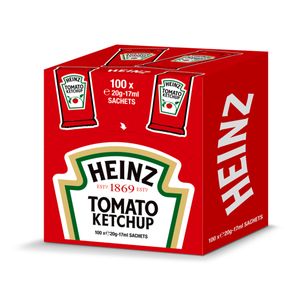 Heinz Tomato Ketchup CUBE Sachet fruchtig würzig 100 x 17ml 1700ml