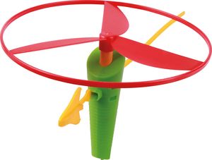 LENA Sport Propellerspiel 2 Rotoren Gartenspielzeug Gartenspiele LENA Spielzeug Flugspiel 2 Rotoren, Zugvorrichtung kindersicher, Flugspielzeug für Kinder ab 3 Jahren