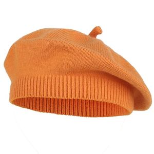 Moraj Dámsky baret Francúzska čiapka baret 1000-838, Farba: oranžová
