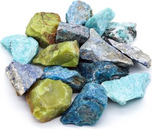LAVISA Premium Heilsteine Edelsteine Mischungen | Natürliche Kristalle für Dekoration und Wohlbefinden | 100% Natursteine Mineralsteine (Vitalmischung Natur)