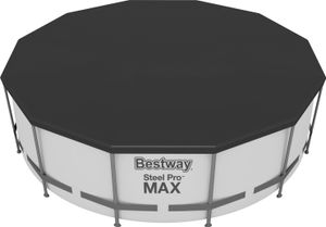 Bestway® PVC-Abdeckplane Ø 370, schwarz, rund
