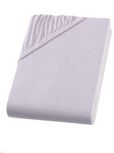 Jersey Split Topper Spannbettlaken für geteilte Topper Silber / Hell Grau 180x200 - 200x200 cm