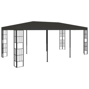 Cloris® Einzigartig - Pavillon 3x6 m Anthrazit Gewicht:38,8 - 6 x 3 x 2,6 m