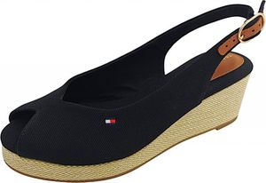 Tommy Hilfiger Flag Mid Wedge Espad Slin FW0FW08595BDS (41/black)