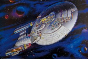 Star Trek Poster - Unendliche Weiten, The Next Generation U.S.S. Enterprise NCC-1701-D (66 x 95 cm)