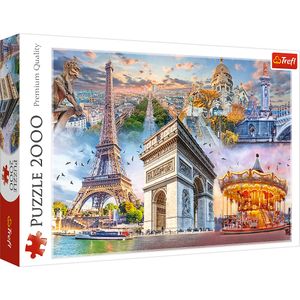 TREFL Puzzle 2000el -Wochenende in Paris 27125 Trefl