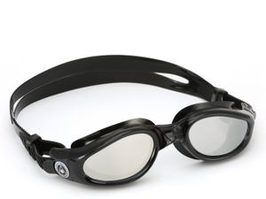 Aquasphere Kaiman Schwimmbrille verspiegelt, Farbe:schwarz/transparent