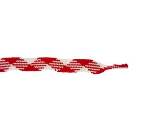 Schnürsenkel Sidelines Baumwolle farbig rot/weiß 108 Zoll-274cm
